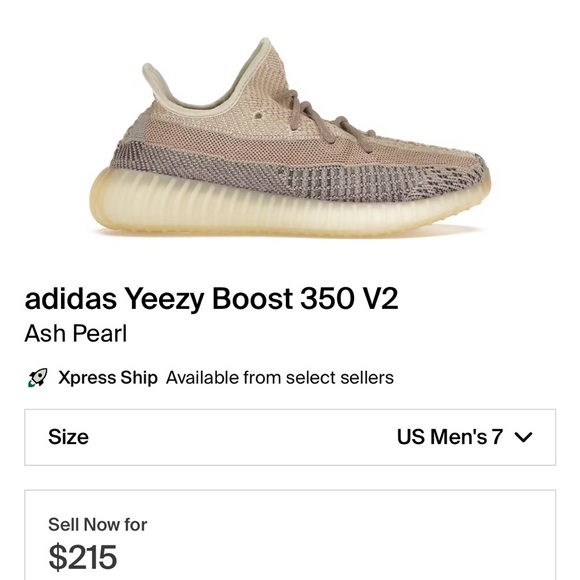 Yeezy 350 V2 Ash Pearl - Picture 2 of 7